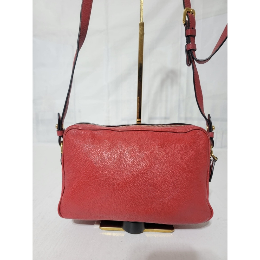 Authentic PRADA Vitello pocket Phenix Camera Bag Rosso - Picture 8 of 16